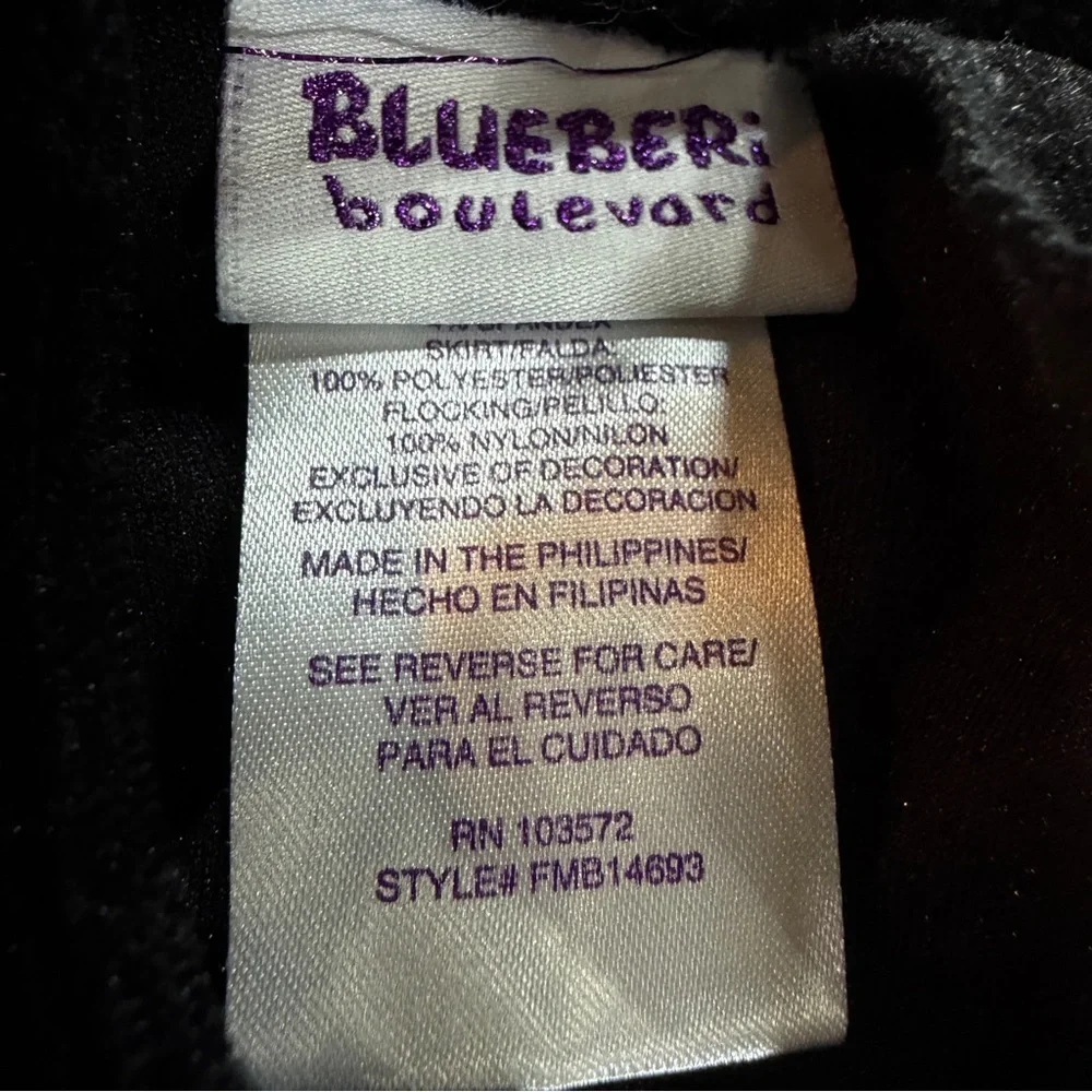 Blueberi Boulevard Black and Red Velvet Dress with Bow Christmas Sz 18 M